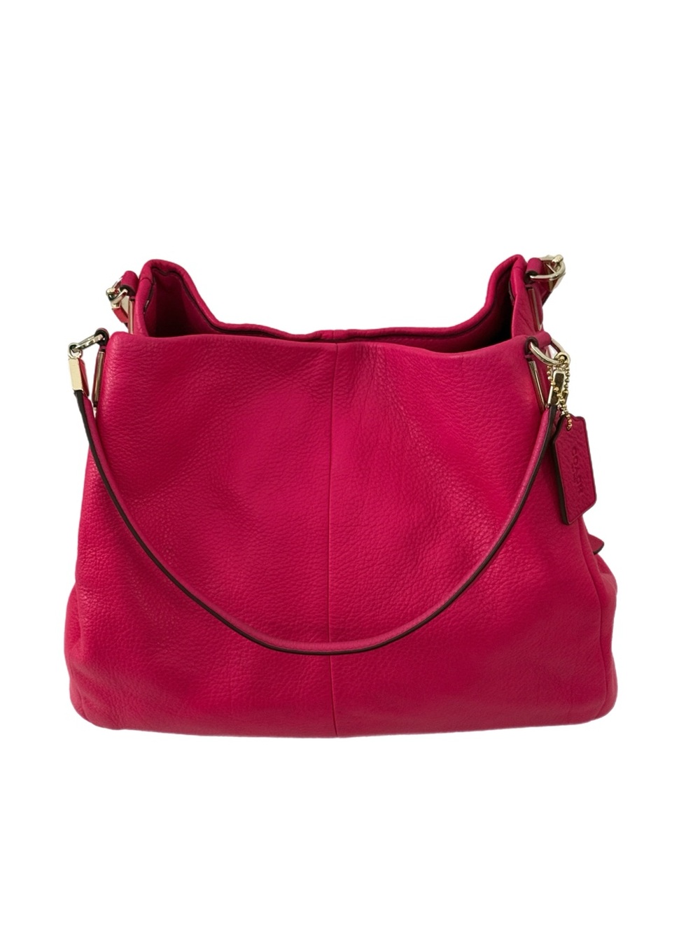Coach Phoebe Pink Leather Shoulder Handbag